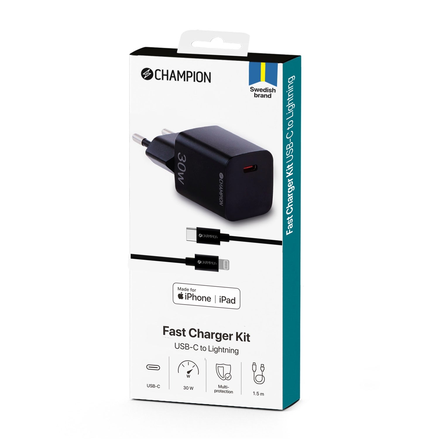 Charger 20W + USB-C to Lightning Cable Black