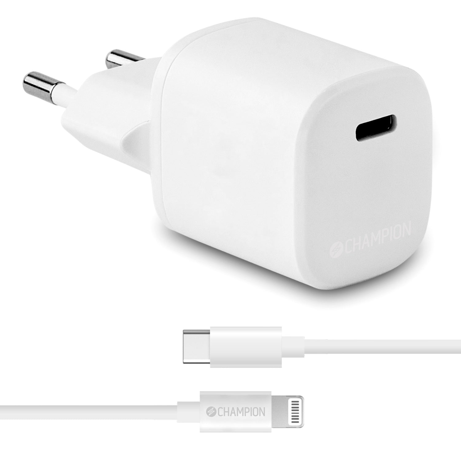 Charger 20W + USB-C to Lightning Cable White