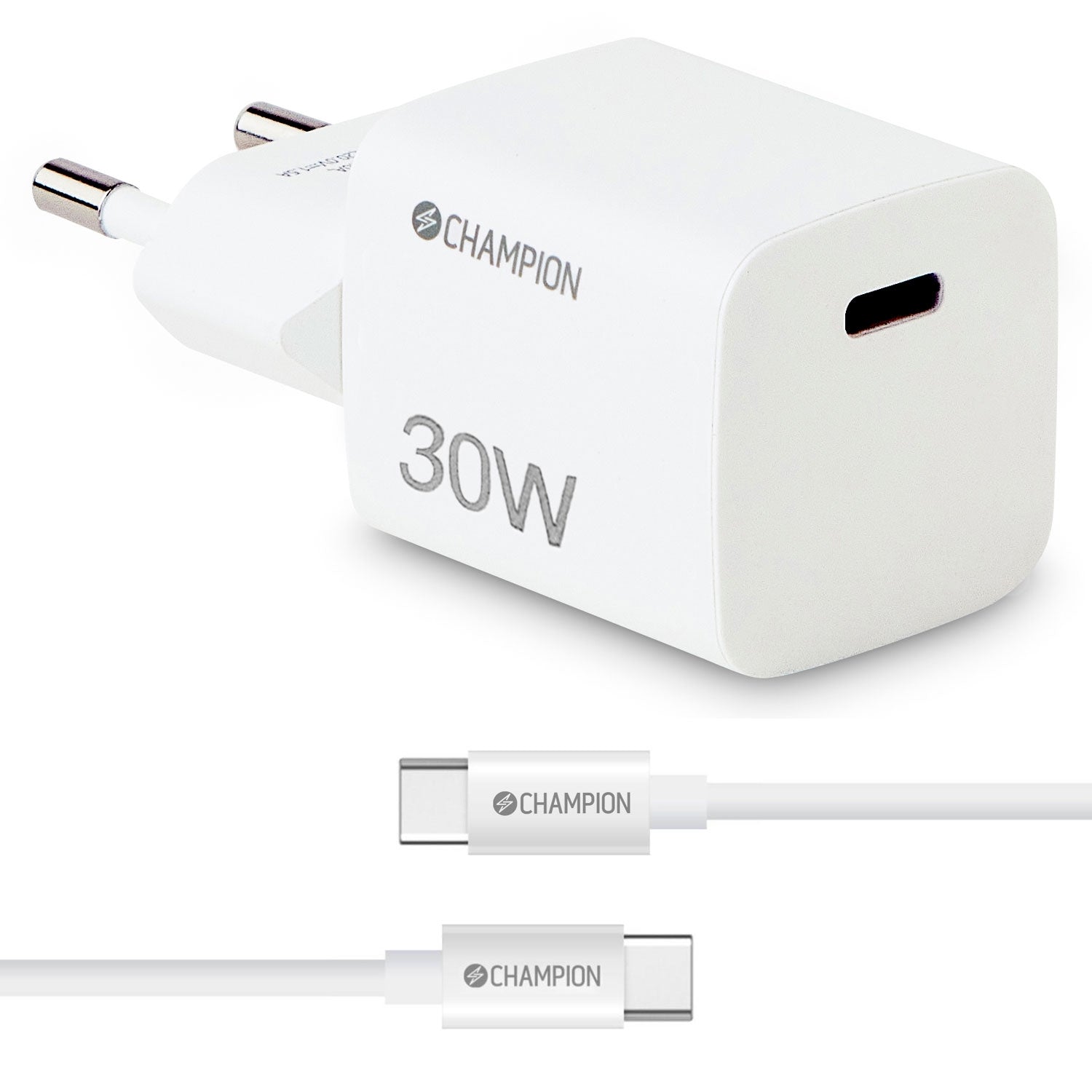 Charger 30W + USB-C Cable White