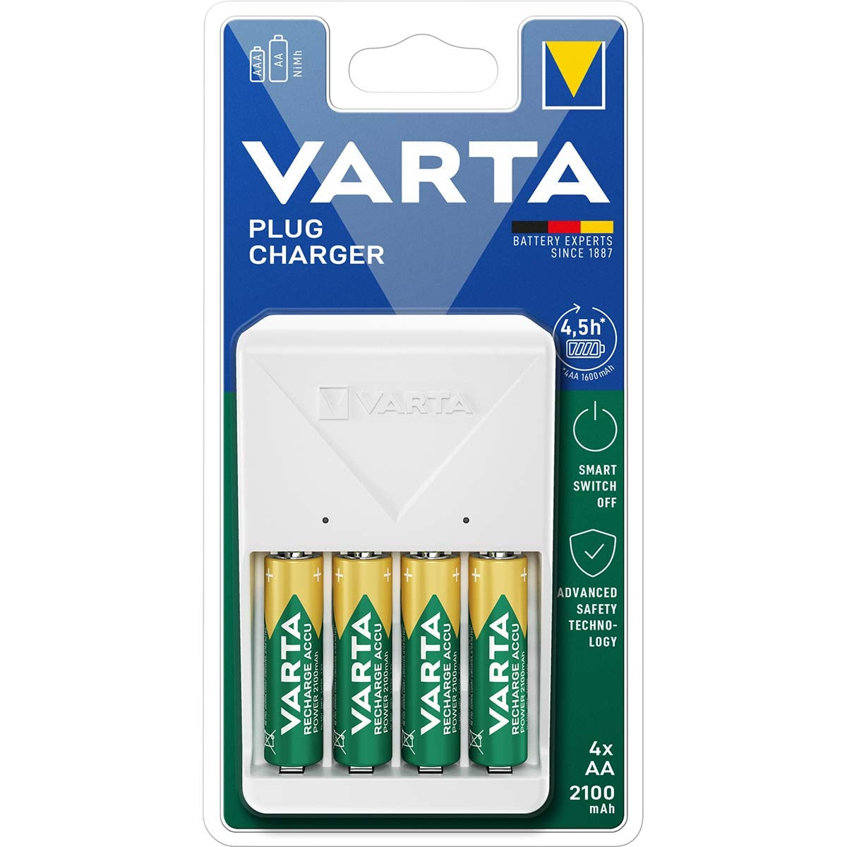 Charger 4x AA 2100 mAh