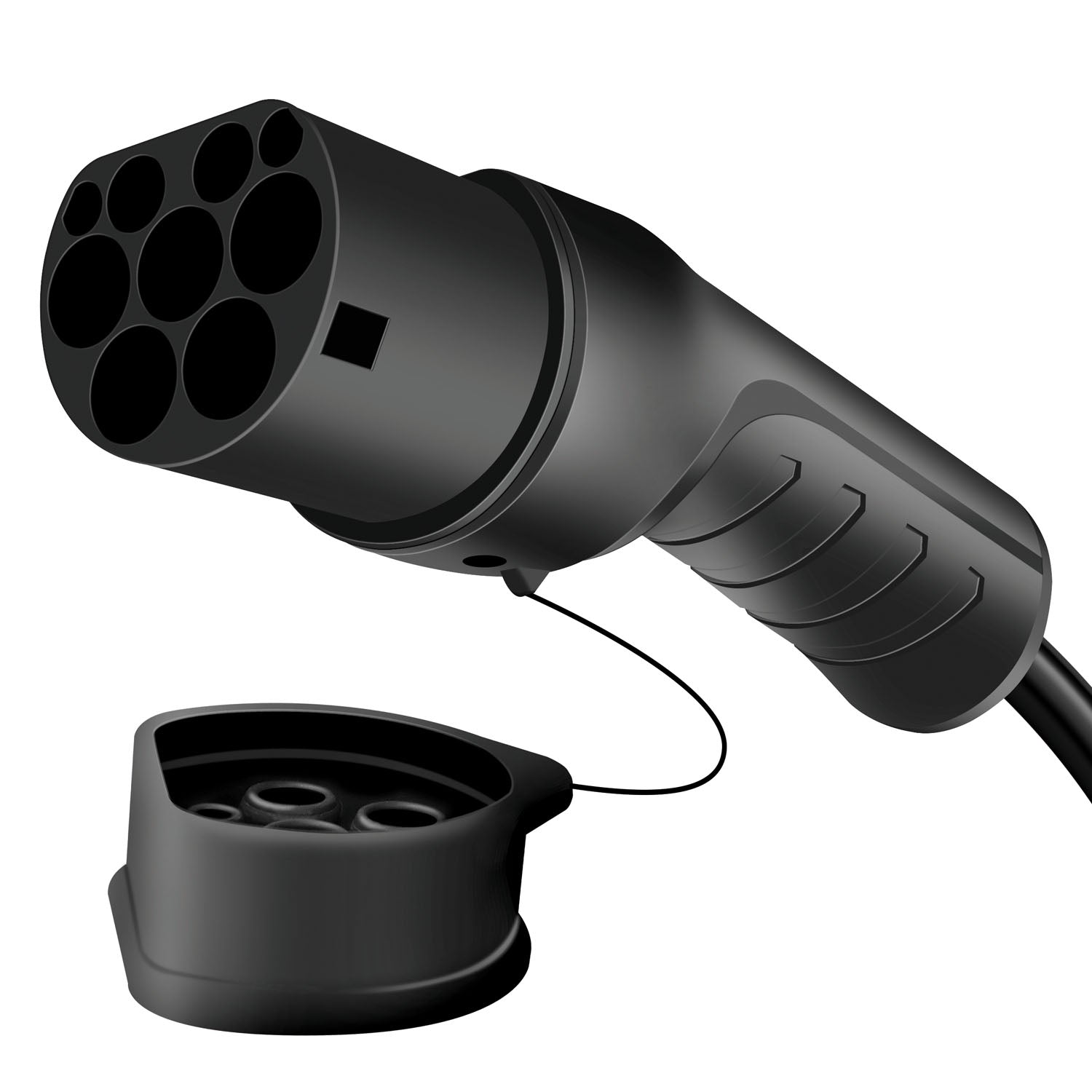 Charging cable Electric car Type 2 3-phase 20A 11kW 7.5m