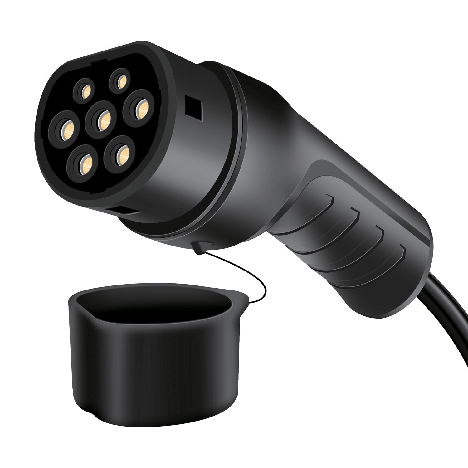 Charging cable Electric car Type 2 3-phase 20A 11kW 7.5m