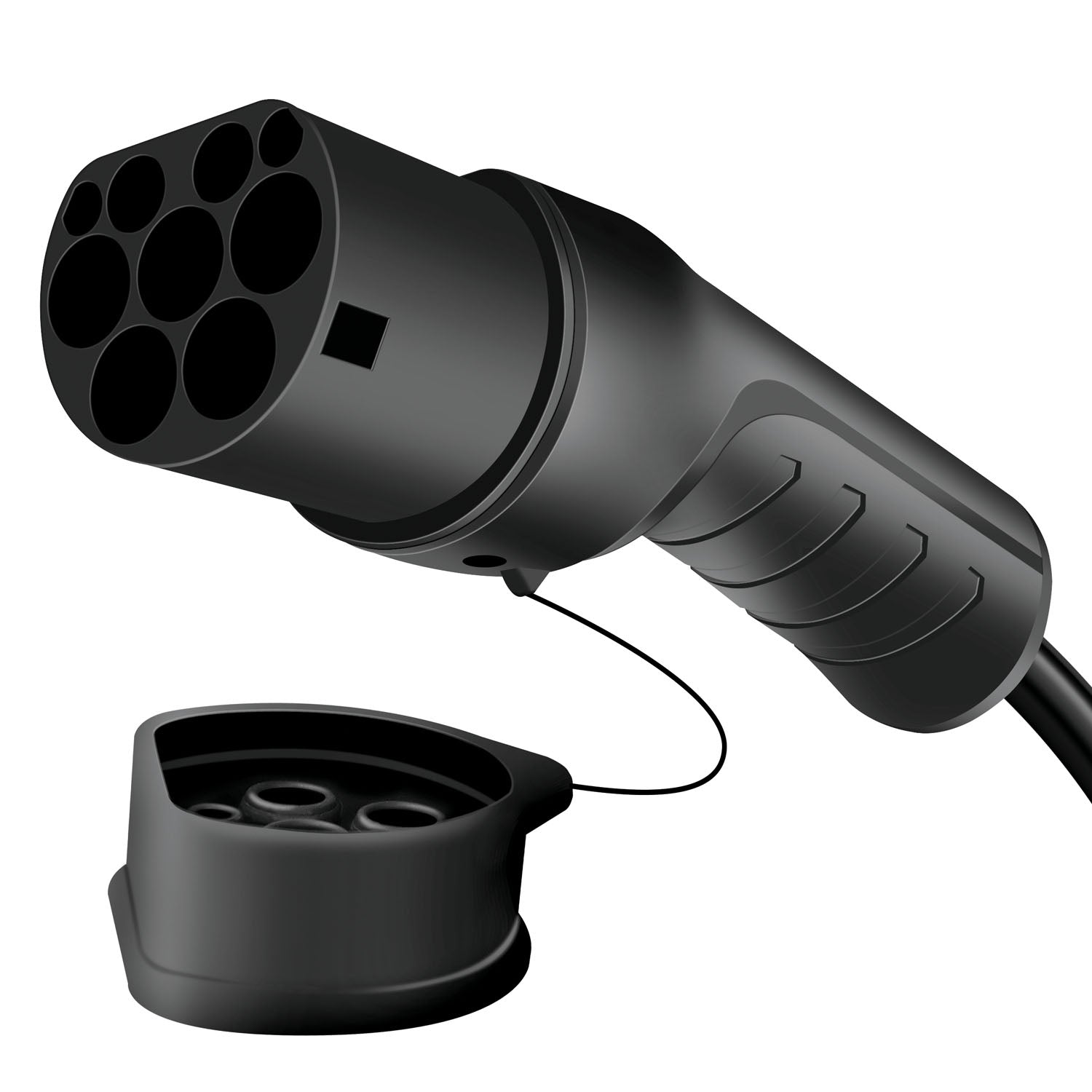 Charging cable Electric car Type 2 3-phase 32A 22kW 2.5m