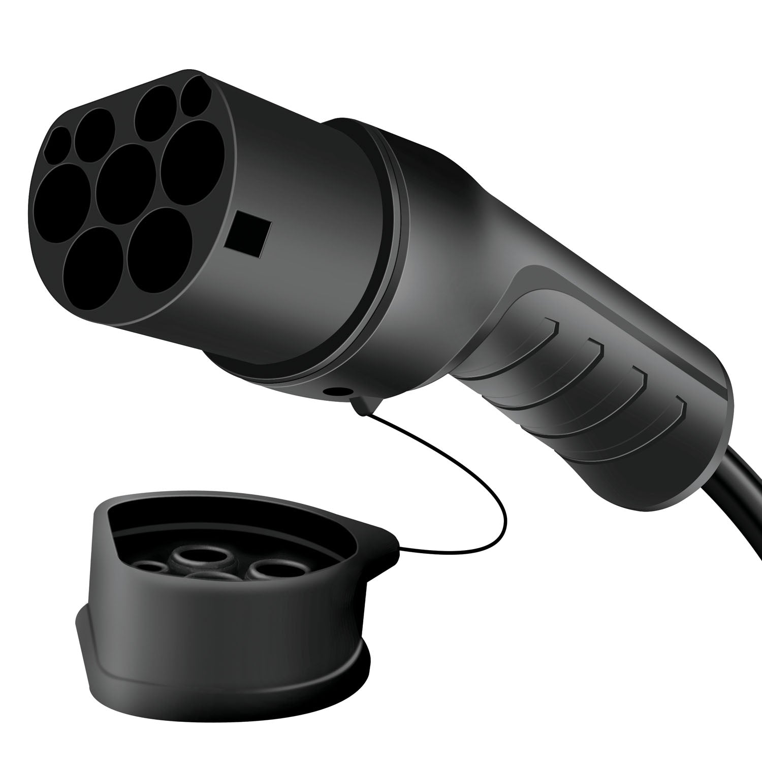 Charging cable Electric car Type 2 3-phase 32A 22kW 7.5m