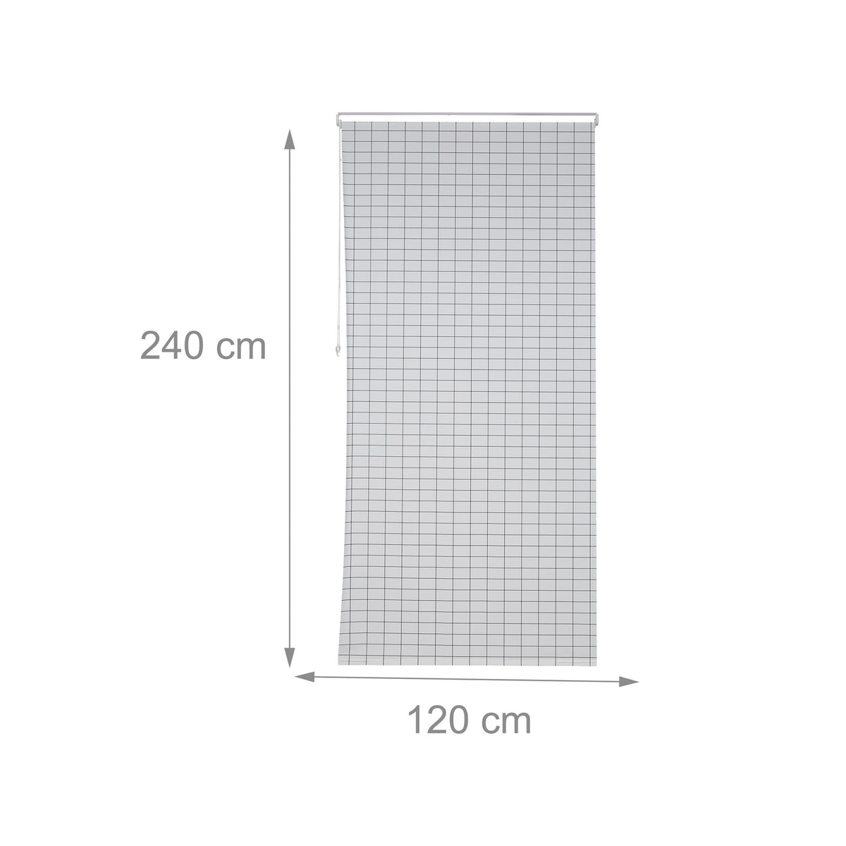 Checkered shower curtain