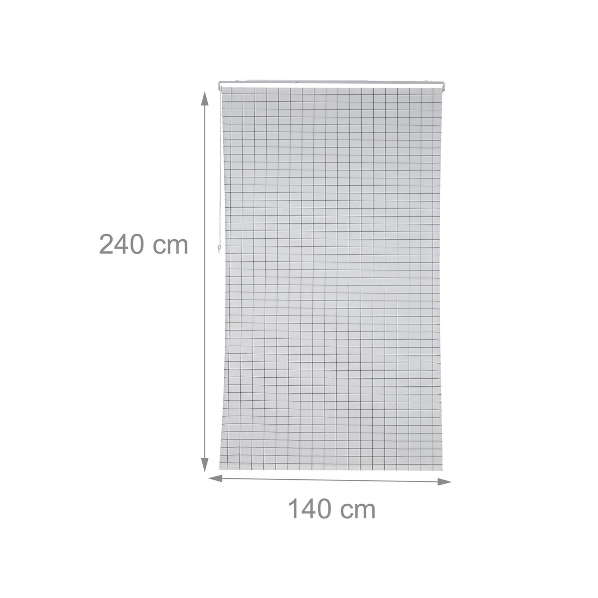 Checkered shower curtain