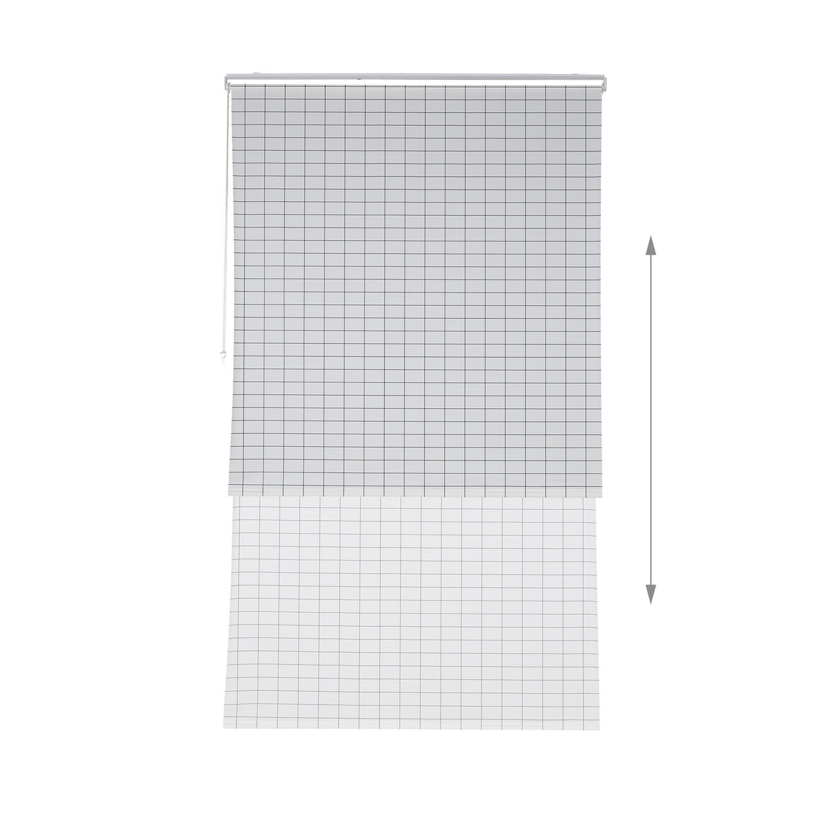 Checkered shower curtain