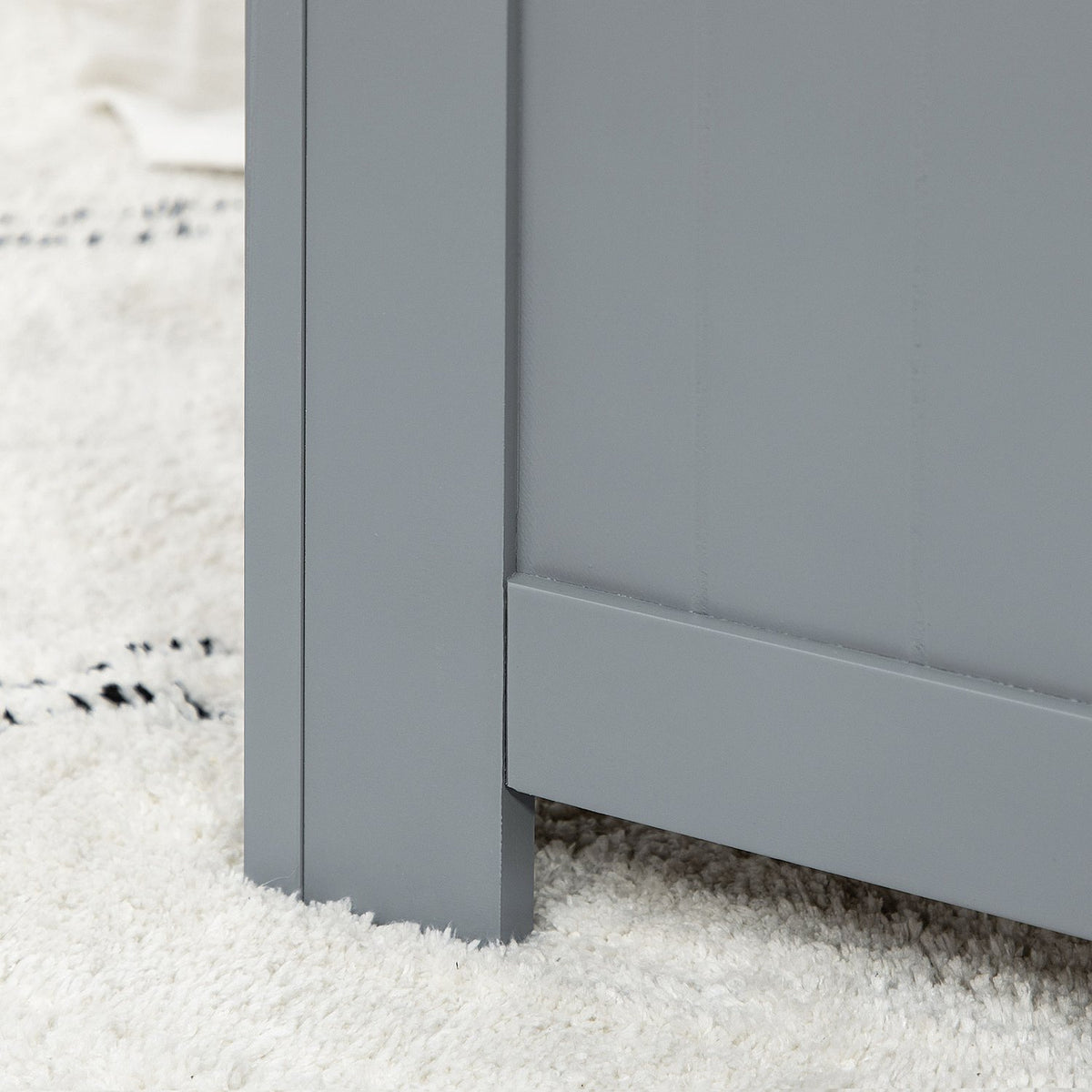 Chest Versatile Storage Box, Storage Box With Handle, Equipment Chest, Wood Material, Gray, 81X40X46Cm