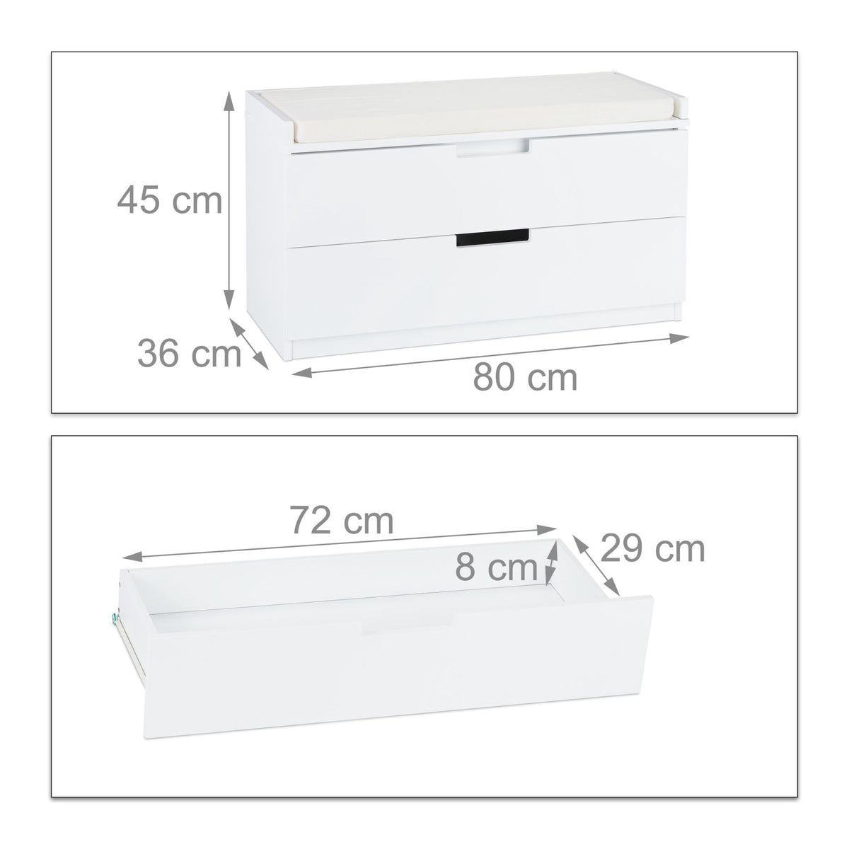 Chest of 2 drawers