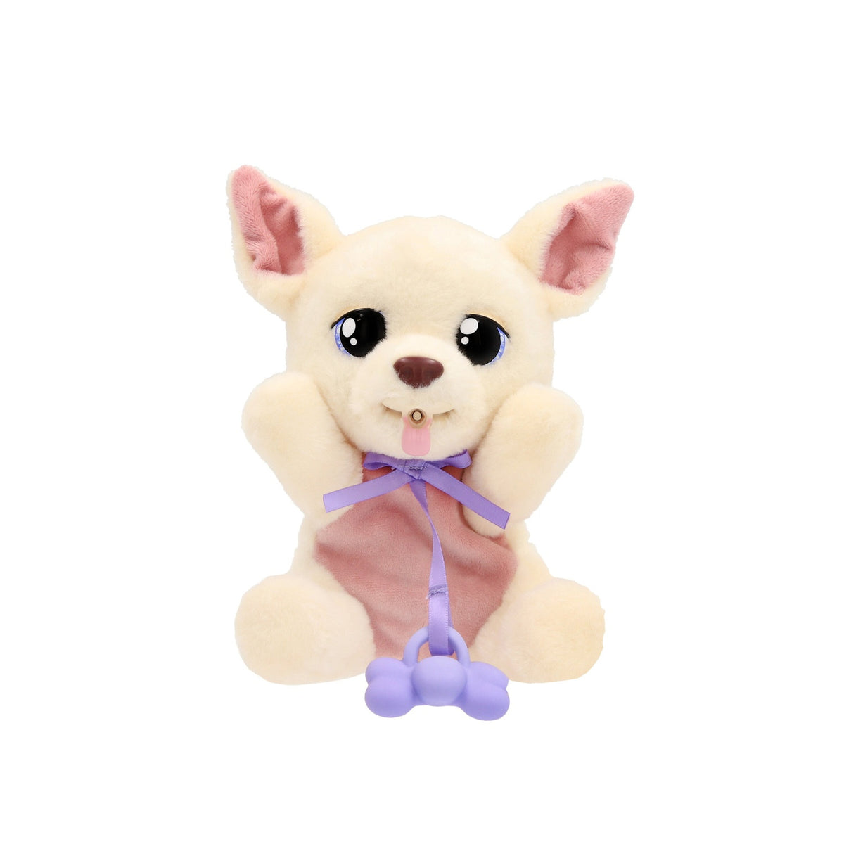 Chihuahua Plush Toy with Blanket and Bottle, 18 cm