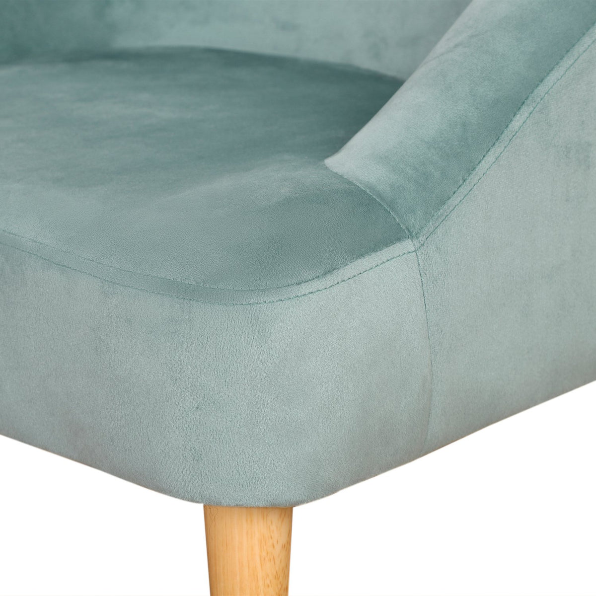 Children'S Armchair With Footstool, Comfortable Children'S Couch From 3 Years, Velvet Look, Eucalyptus Wood, Green, 51X51X50Cm