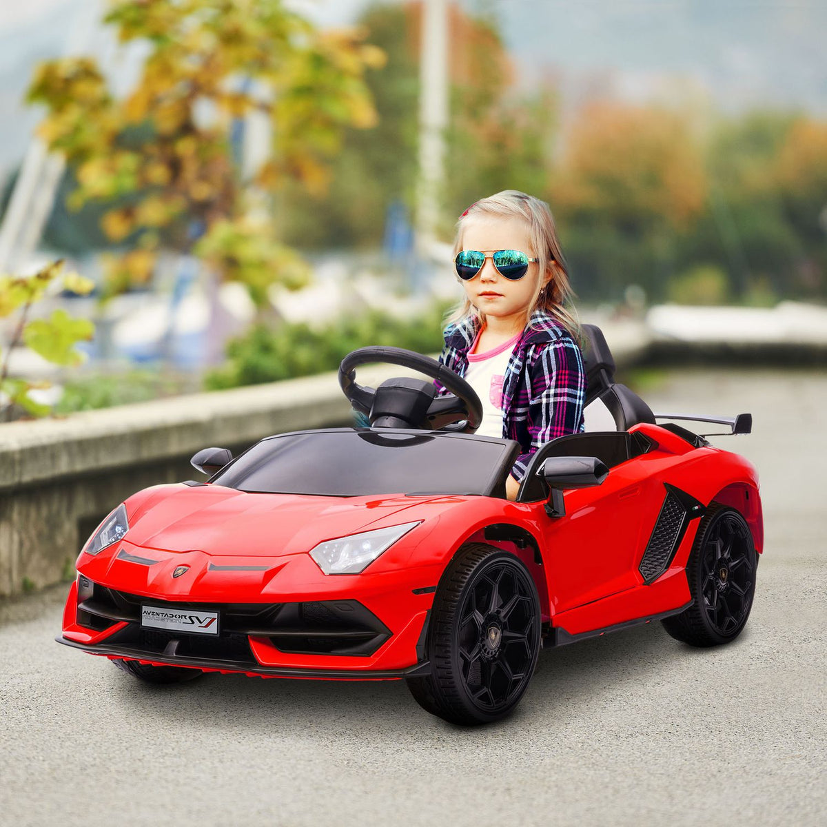 Children'S Electric Car 12V Electric Children'S Vehicle, Electric Vehicle Incl. 2.4G Remote Control, With Mp3 Player, Horn, Light, For 3-5 Years Children