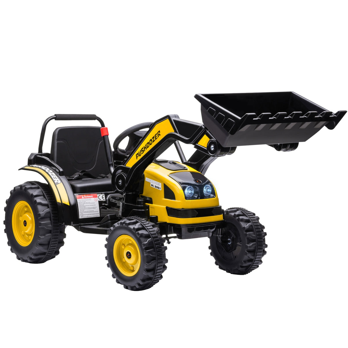Children'S Electric Excavator Seated Excavator, Ride-On Excavator, With Music And Shovel Arms, 3-5 Years