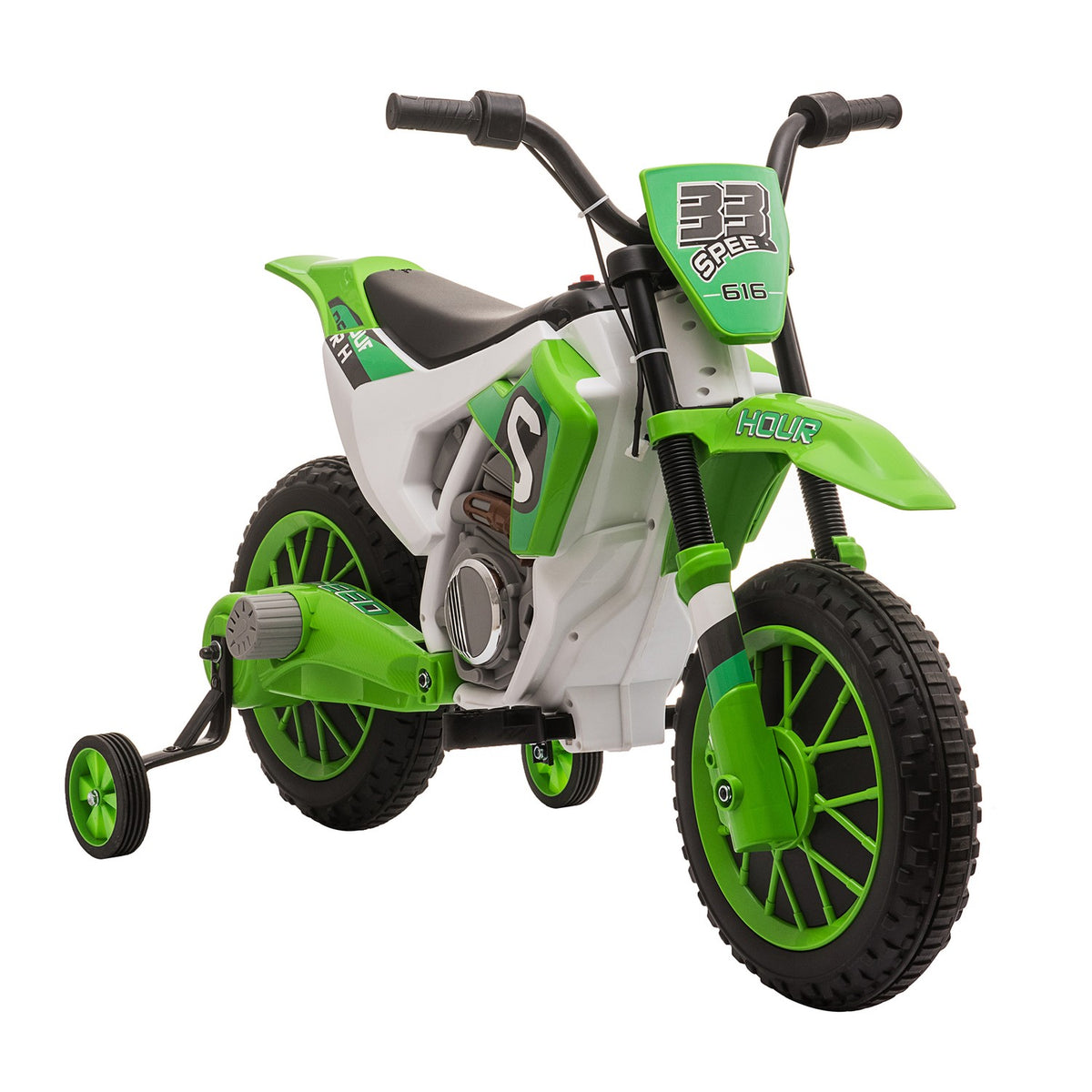 Children'S Electromobile Motorcycle 12V Removable Support Wheels From 3 Years Pp Metal