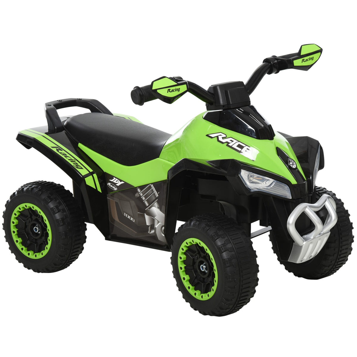Children'S Ride-On Car Pedal Car With Feet Sliding Children'S Car Children'S Vehicle For 18-36 Months Light Music Plastic Steel Green 67.5 X 38 X 44 Cm
