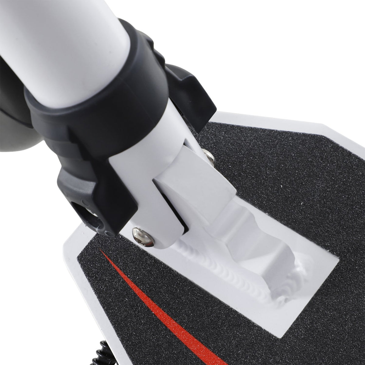 Children'S Scooter, Kick Scooter With Shock Absorption, Kick Scooter, Foldable And Height-Adjustable, From 14 Years, Aluminum, White, 92.5 X 37.5 X 87-101.5 Cm