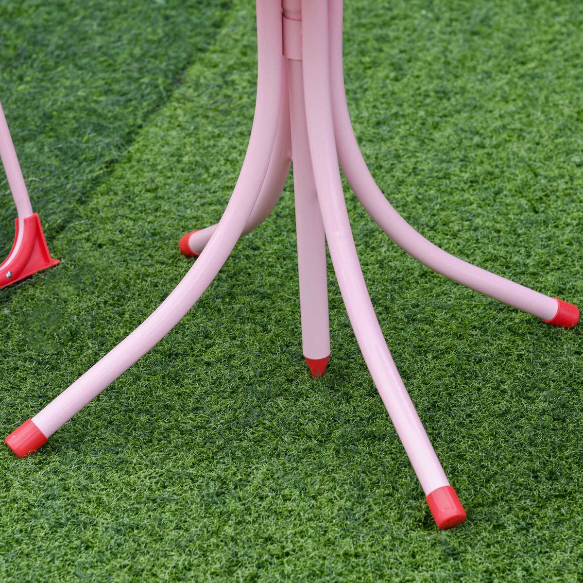 Children'S Seating Group, Camping Set, Garden Table, 2 Folding Chairs, Parasol, 3-5 Years, Red