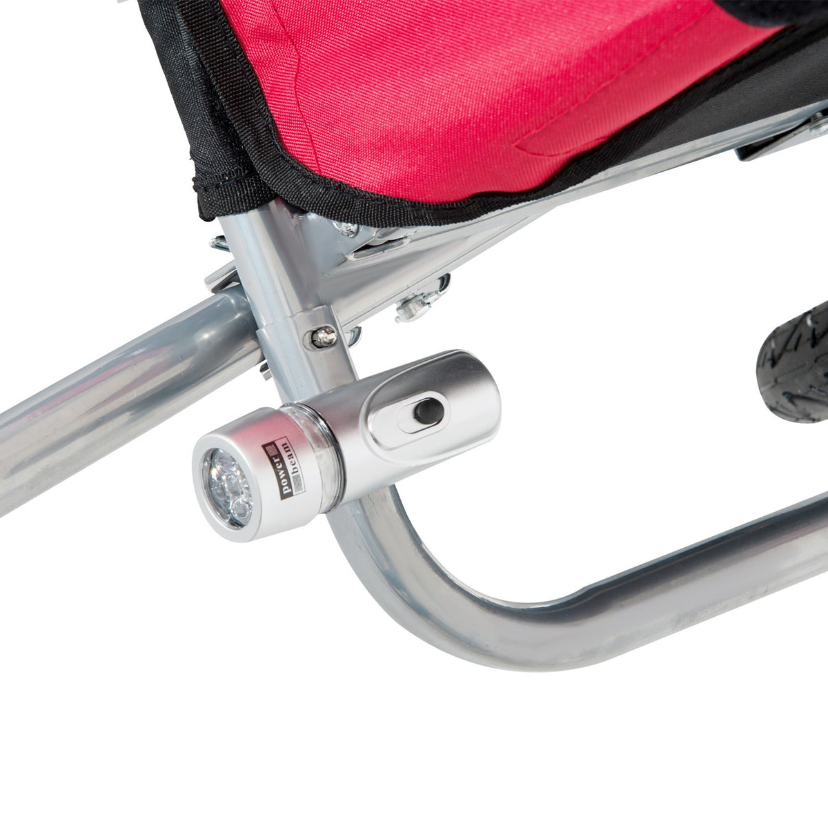 Children'S Trailer Bicycle Trailer With Flag Bicycle Trailer For 2 Children Rain Cover Breathable Foldable Oxford Fabric Red 155 X 88 X 108 Cm