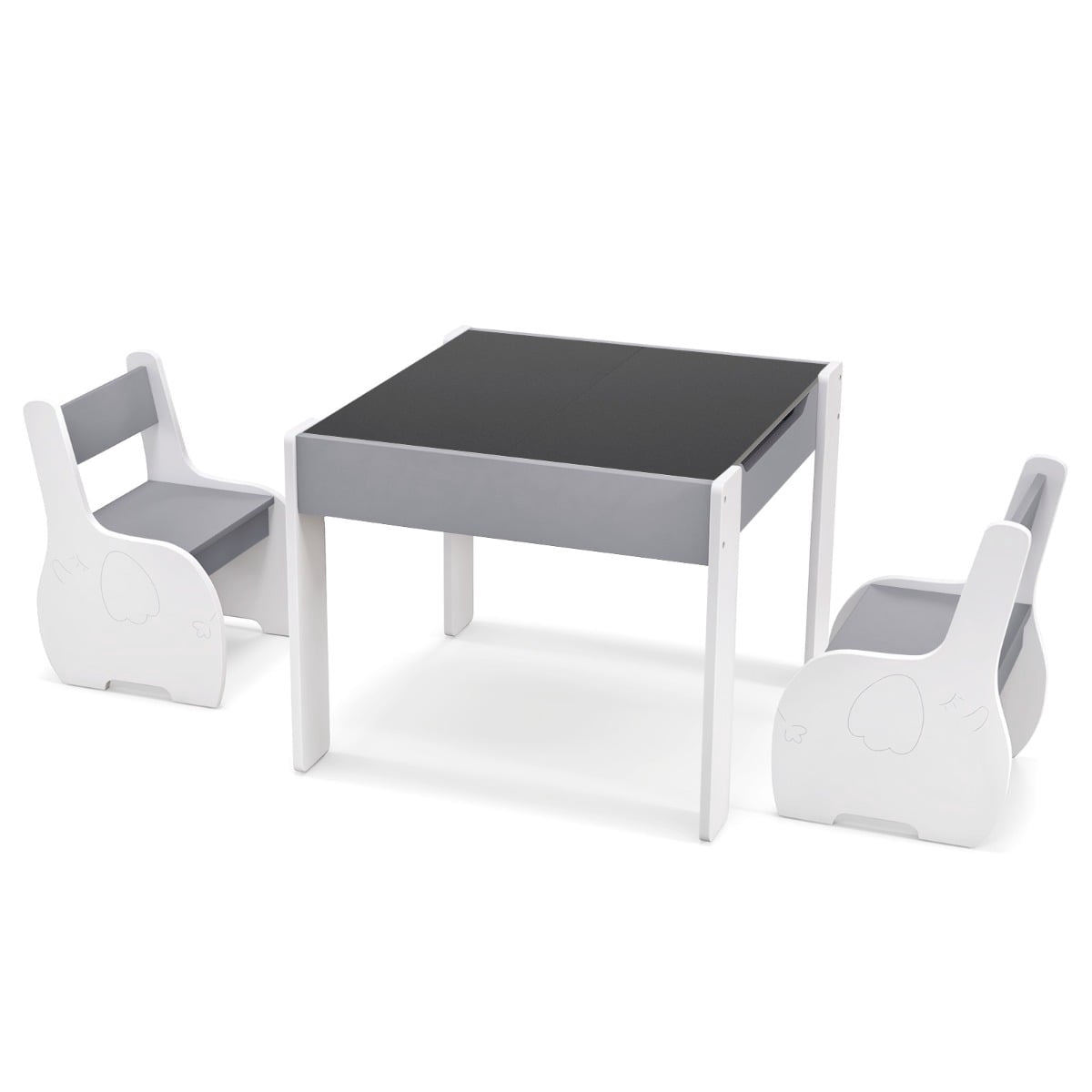 Children's 4-in-1 Activity Table Set with Storage