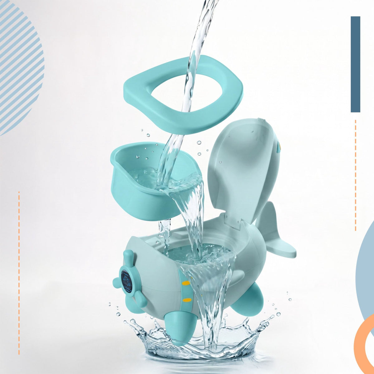 Children's Aeroplane Potty Trainer, Mint, 1-3 Years