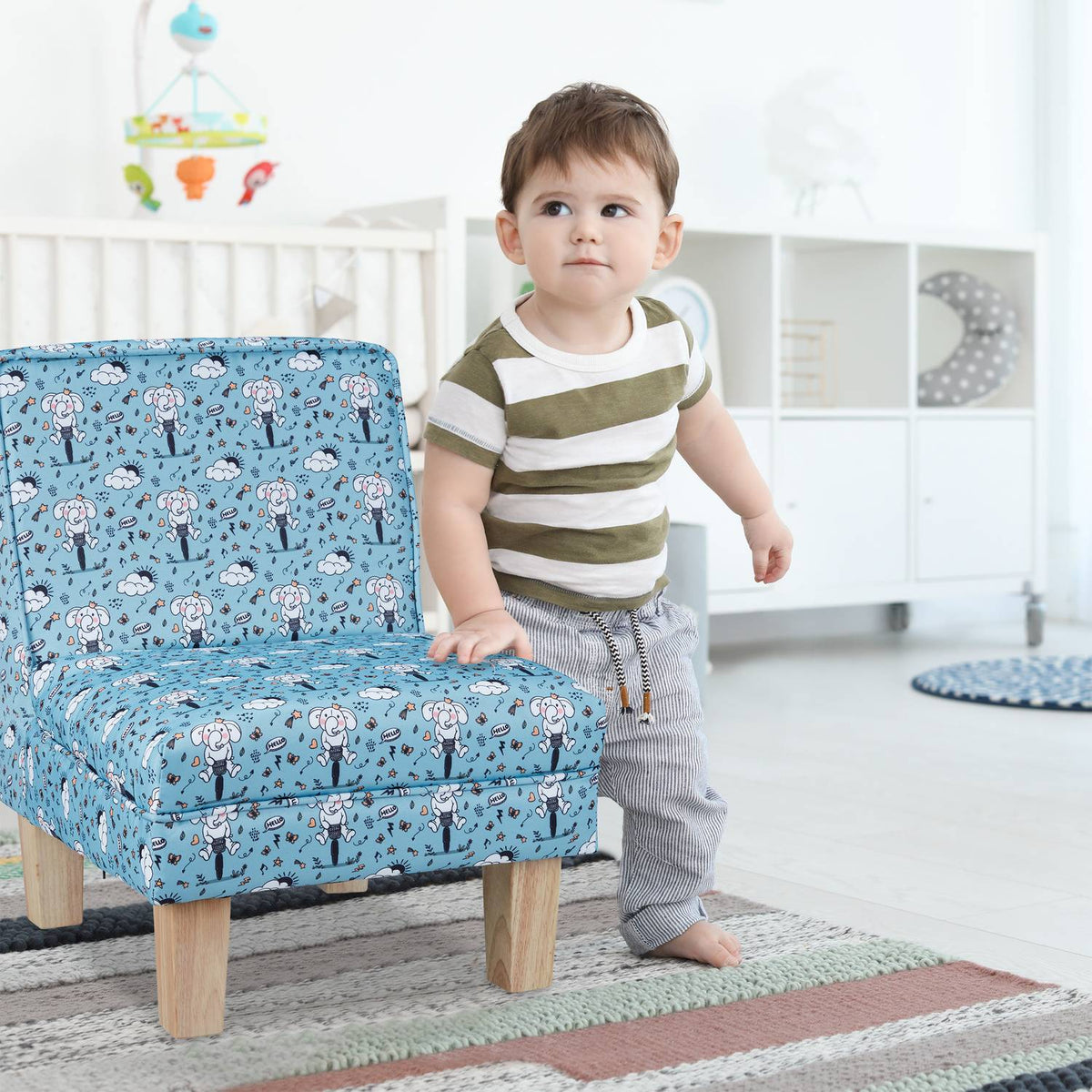 Children's Armchair with Elephant Motif