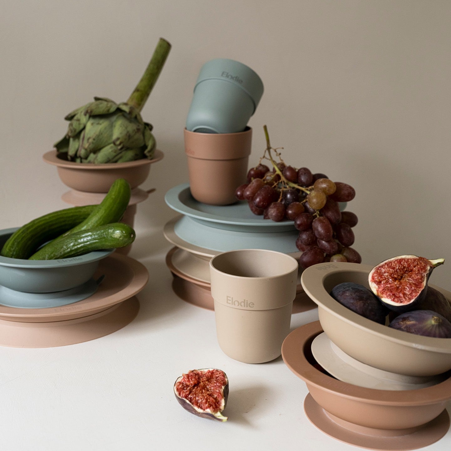 Children's Dinner Set, Pure Khaki