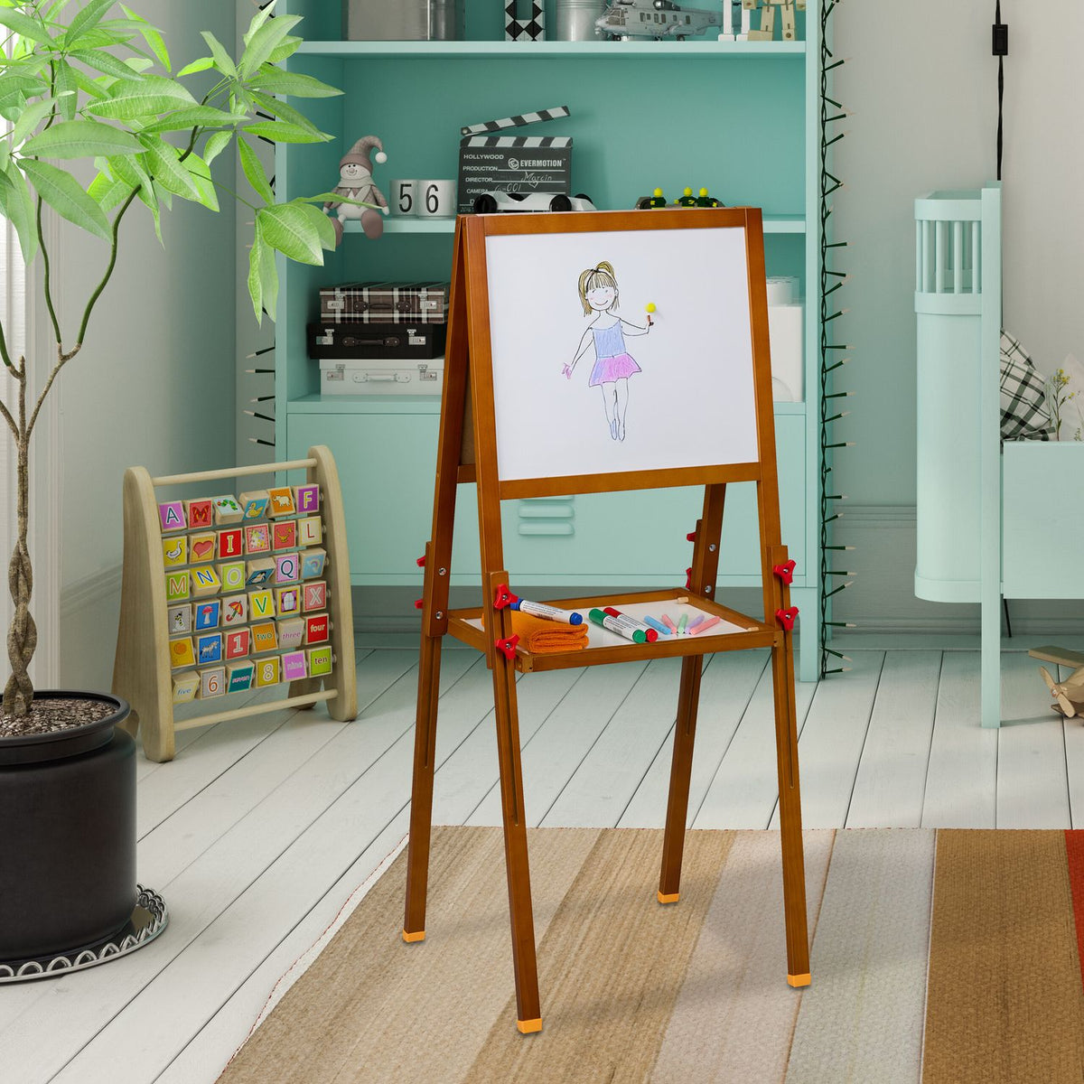 Children's board with whiteboard