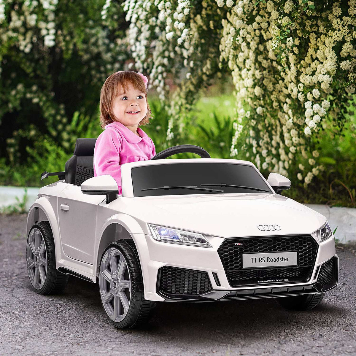 Children's electric car 12V children's car with 2.4G remote control, music, electric vehicle with light, USB/MP3 port, reverse function