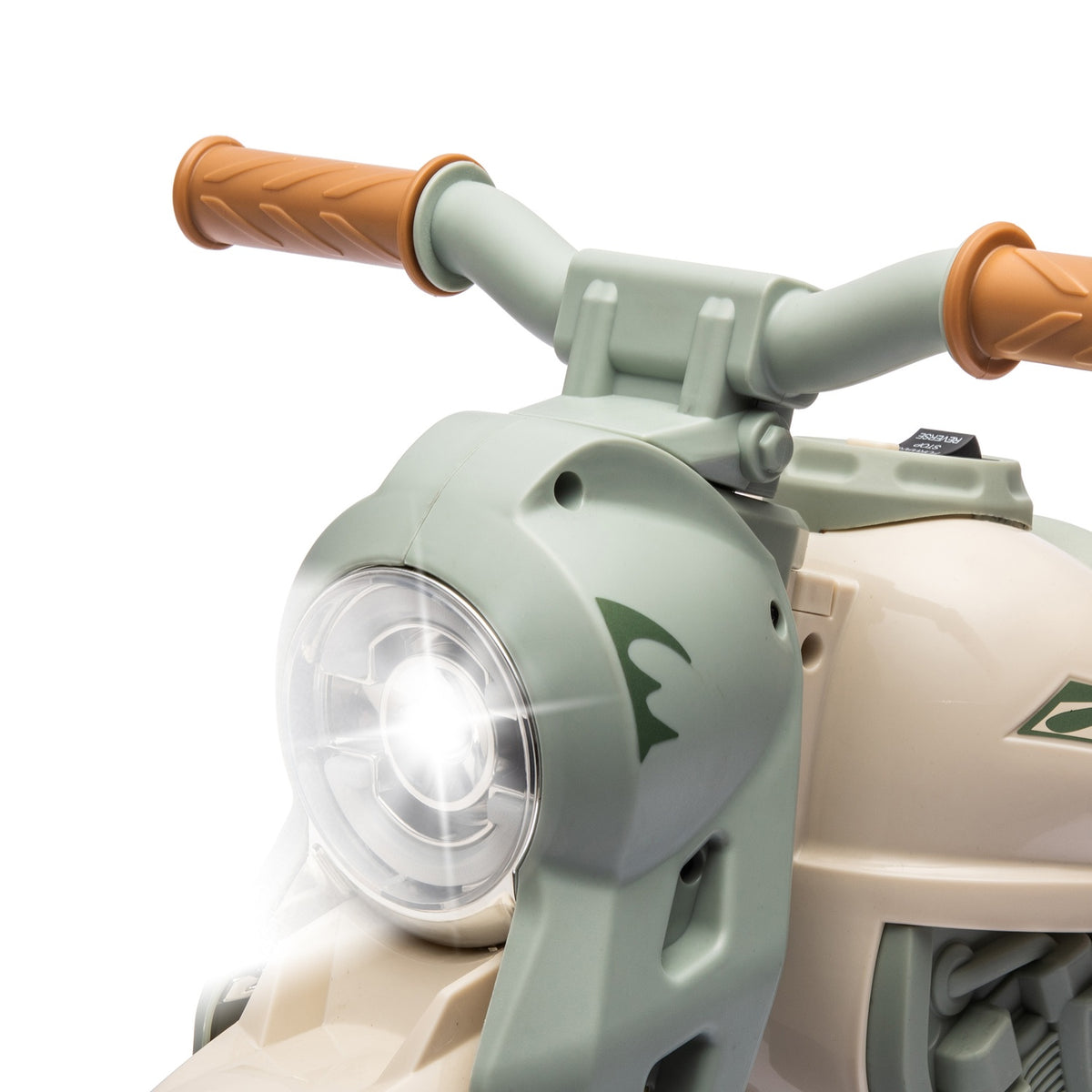 Children's electric motorcycle, 6V children's motorcycle with music, blowing 2.5-3 km/h, for 2-5 year old children