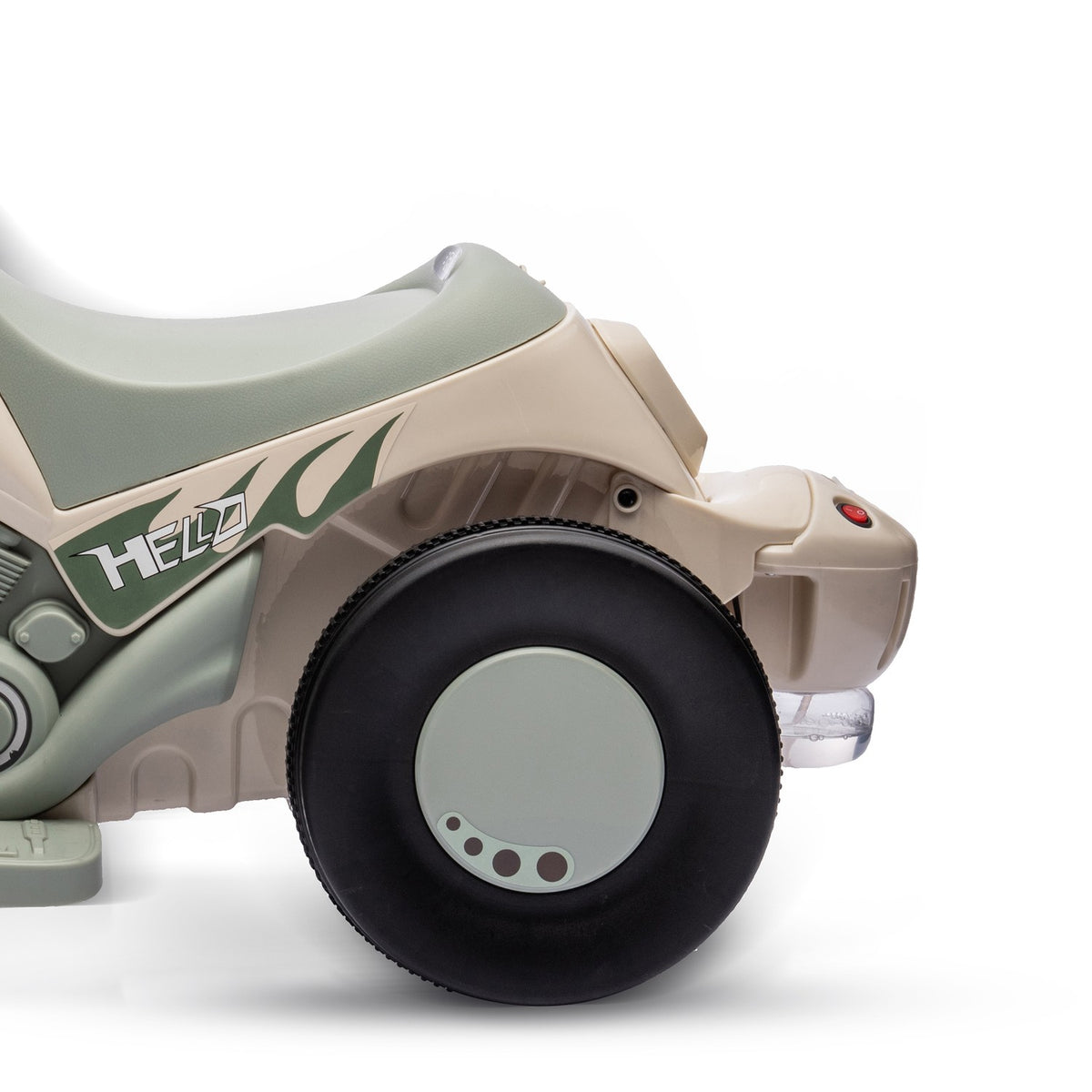 Children's electric motorcycle, 6V children's motorcycle with music, blowing 2.5-3 km/h, for 2-5 year old children