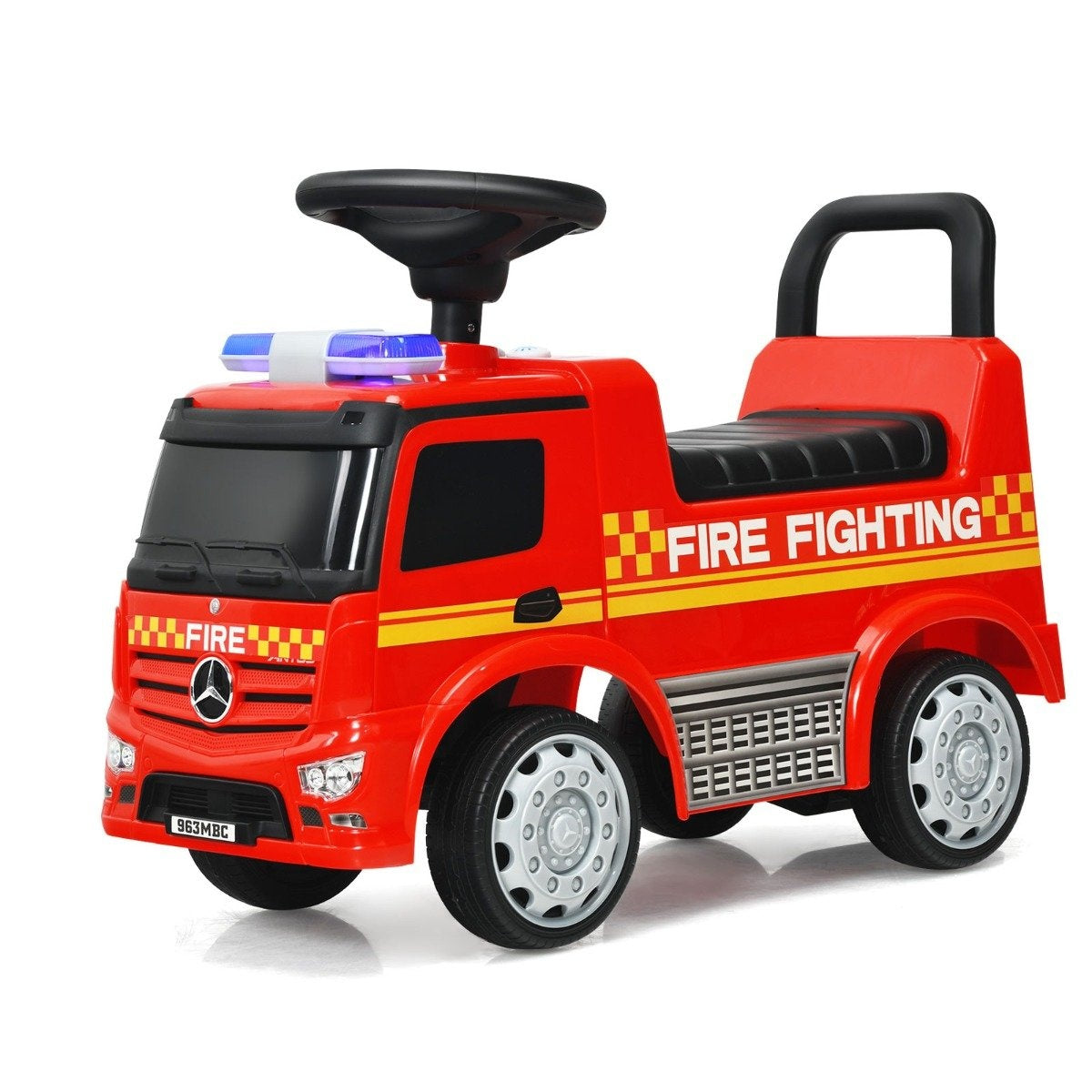 Children's fire engine licensed Mercedes Benz push car 62 x 29 x 43 cm red