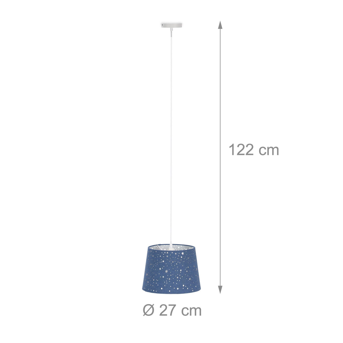 Children's room lamp in fabric