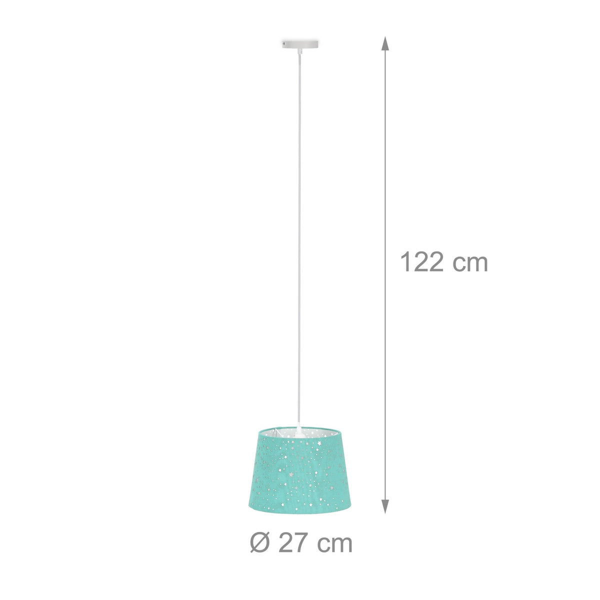 Children's room lamp in fabric
