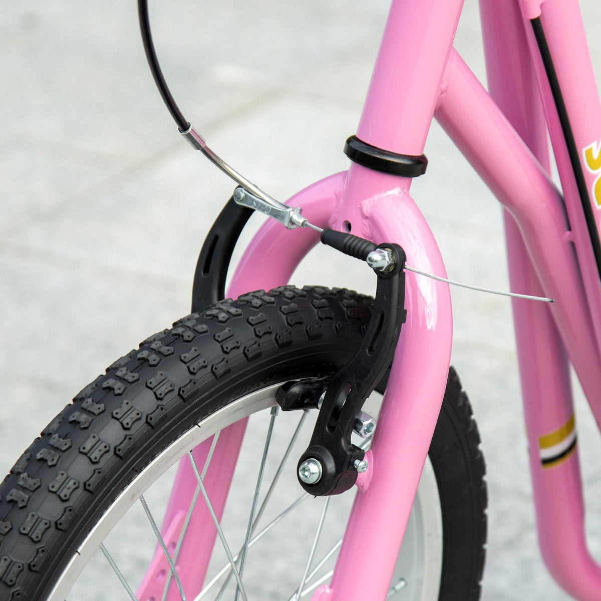Children's scooter with brakes 16/12 inch scooter city scooter children's scooter kickboard for 5+ years children pink 135 x 58 x 92-100 cm