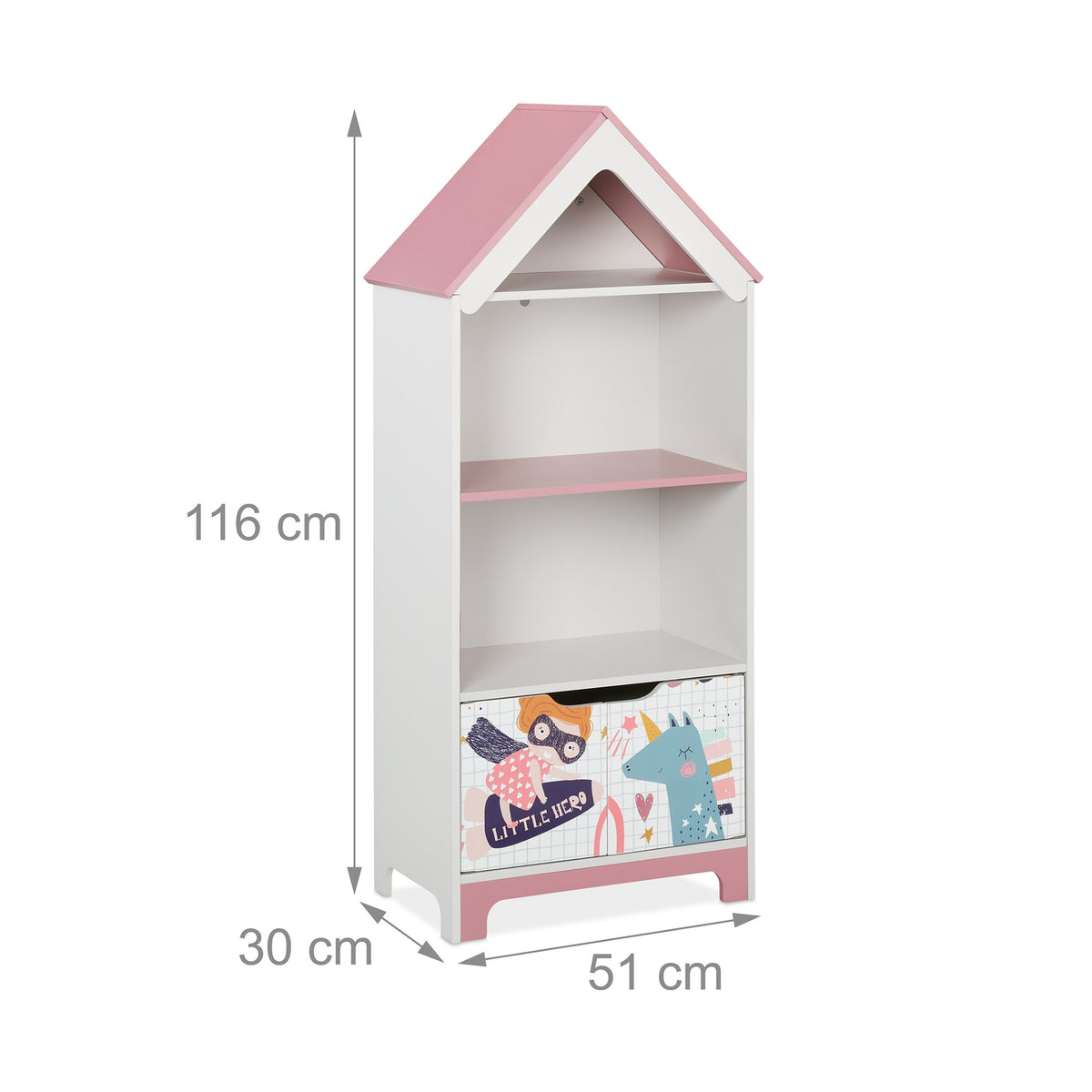 Children's shelf Heroine with doors