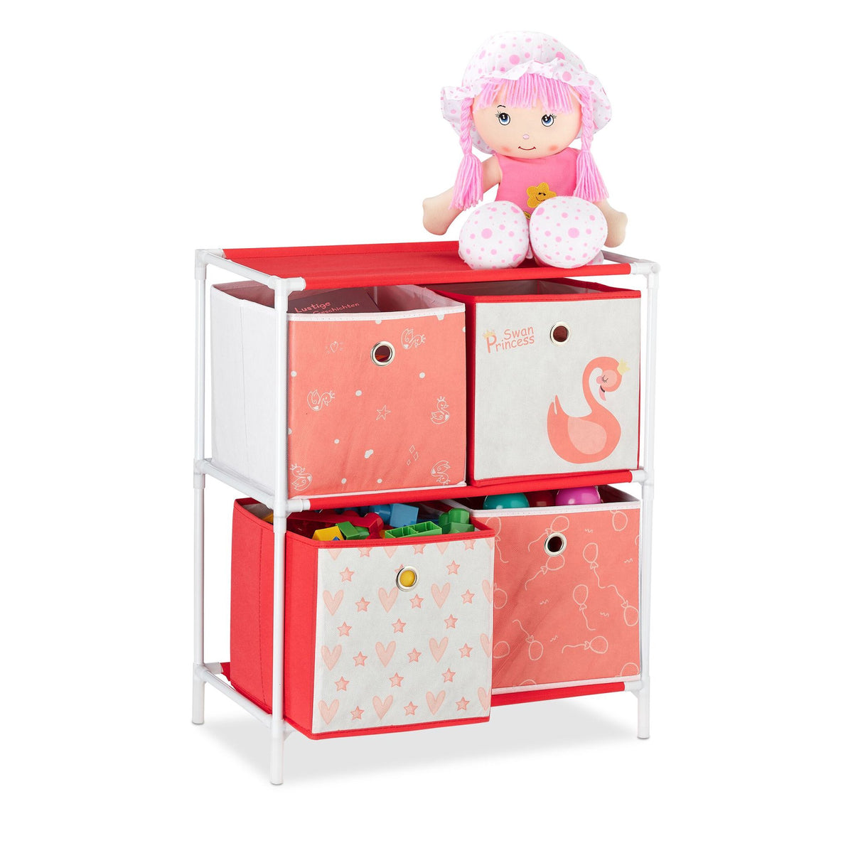 Children's shelf Swan with drawers