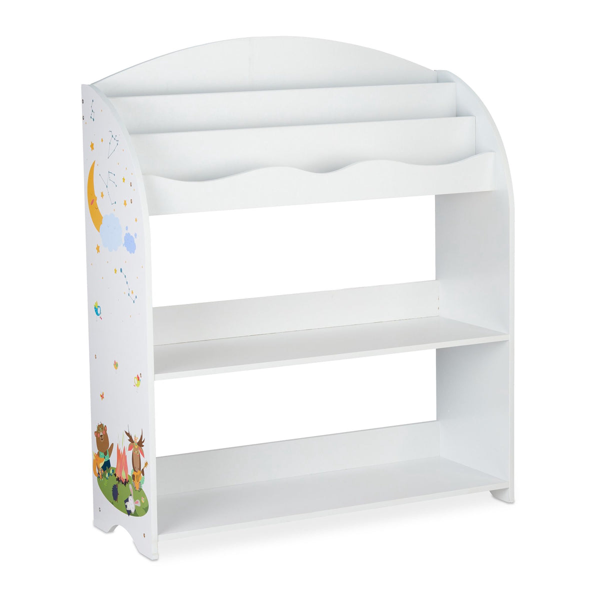 Children's shelf with 4 fabric drawers