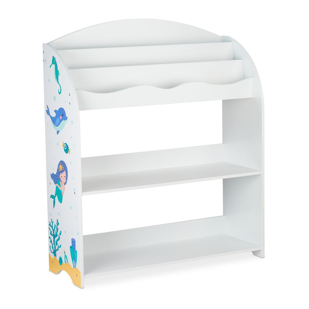 Children's shelf with 4 fabric drawers