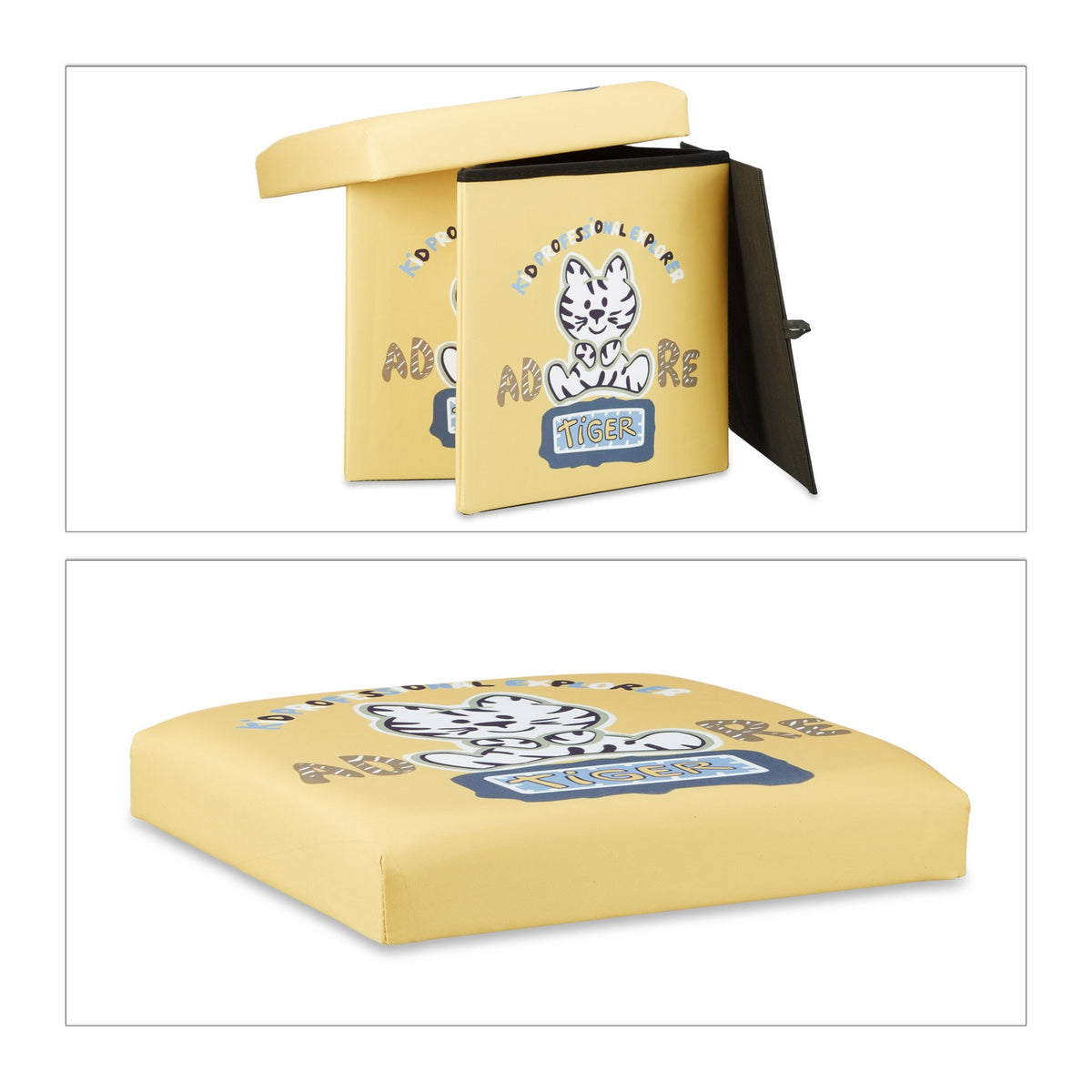 Children's stool with storage space