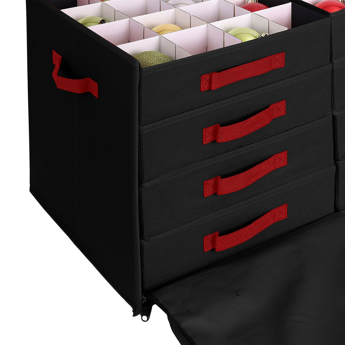 Christmas Bauble Storage Box with Adjustable Dividers