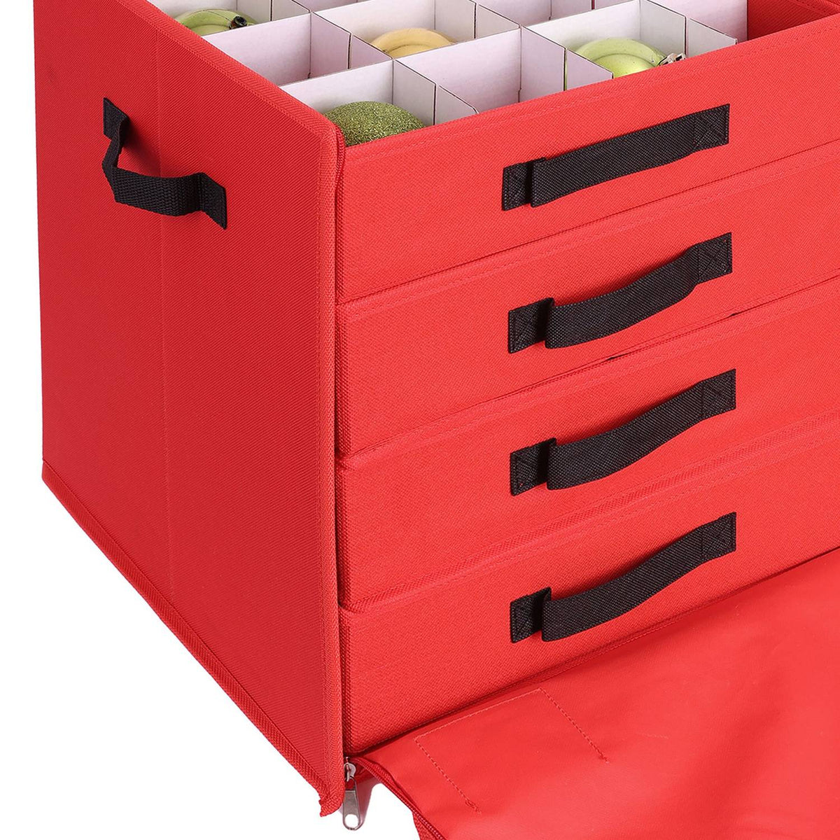 Christmas Bauble Storage Box with Adjustable Dividers