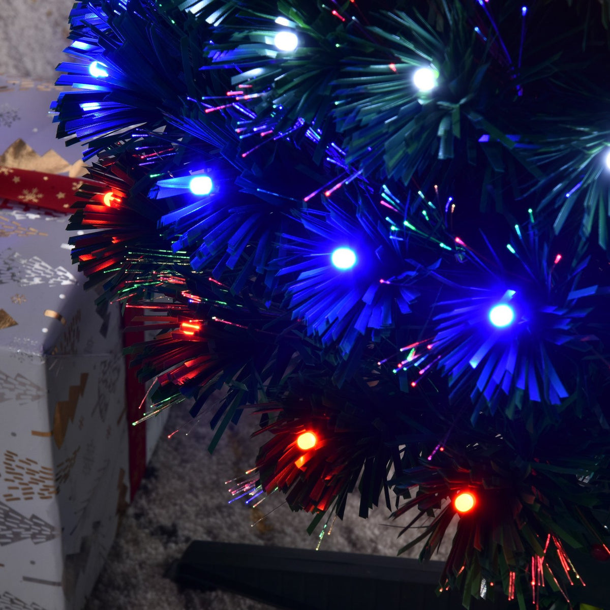 Christmas Tree 90 Leds Star Green Ø48 X H90 Cm