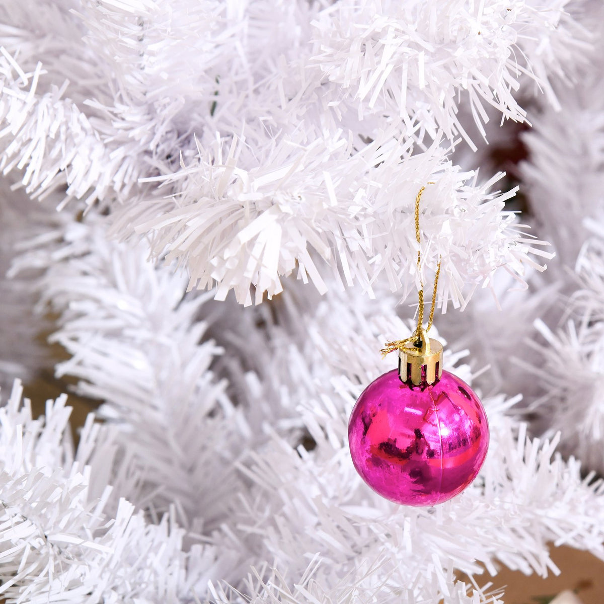 Christmas Tree Artificial Christmas Tree 150Cm With Stand Including Decoration (150Cm, White/Christmas Tree)