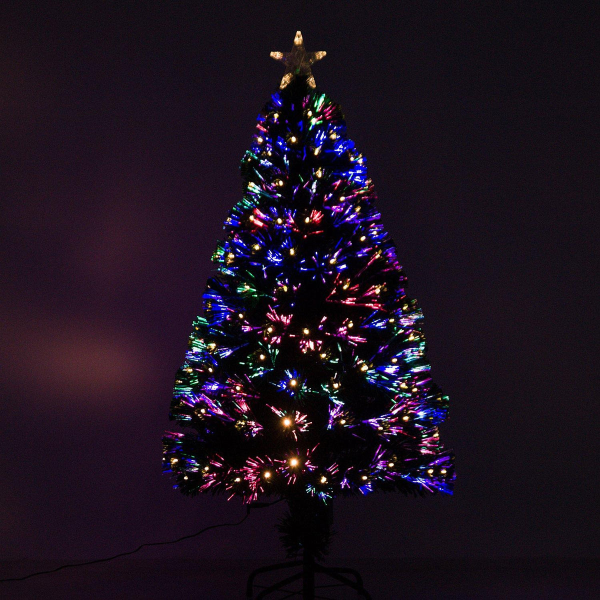 Christmas Tree Artificial Christmas Tree Led Light Fiber 120 Cm