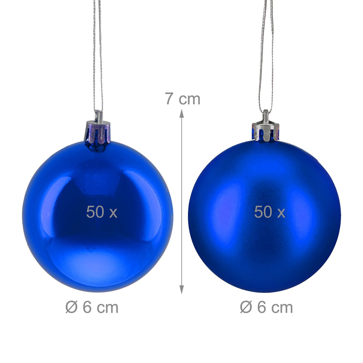 Christmas Tree Baubles Set, 100 Shiny Ornaments