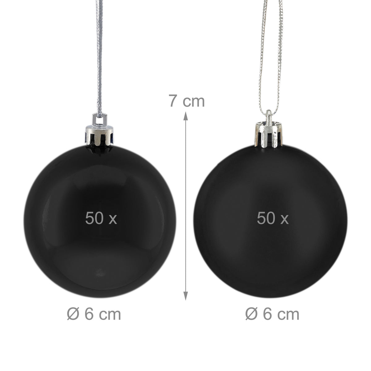 Christmas Tree Baubles Set, 100 Shiny Ornaments