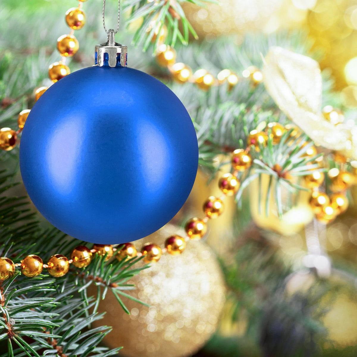 Christmas Tree Baubles Set, 138 Pcs – Matte, Shiny, Glitter