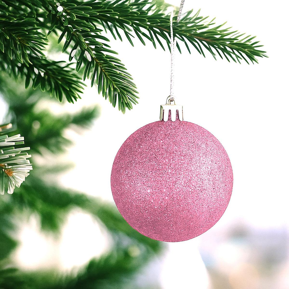 Christmas Tree Baubles Set, 30 Plastic Ornaments
