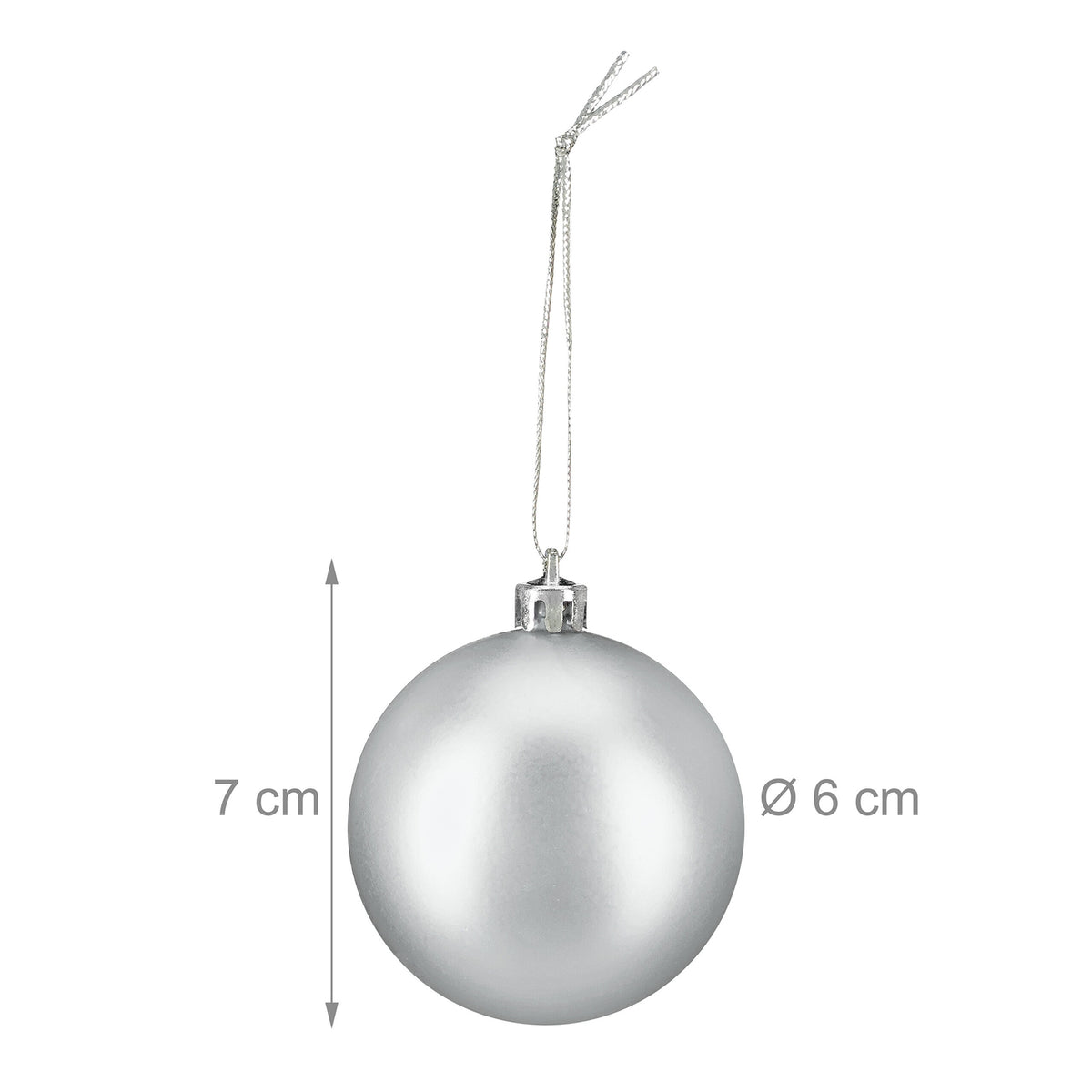 Christmas Tree Baubles Set, 3 Designs, 100 Pieces