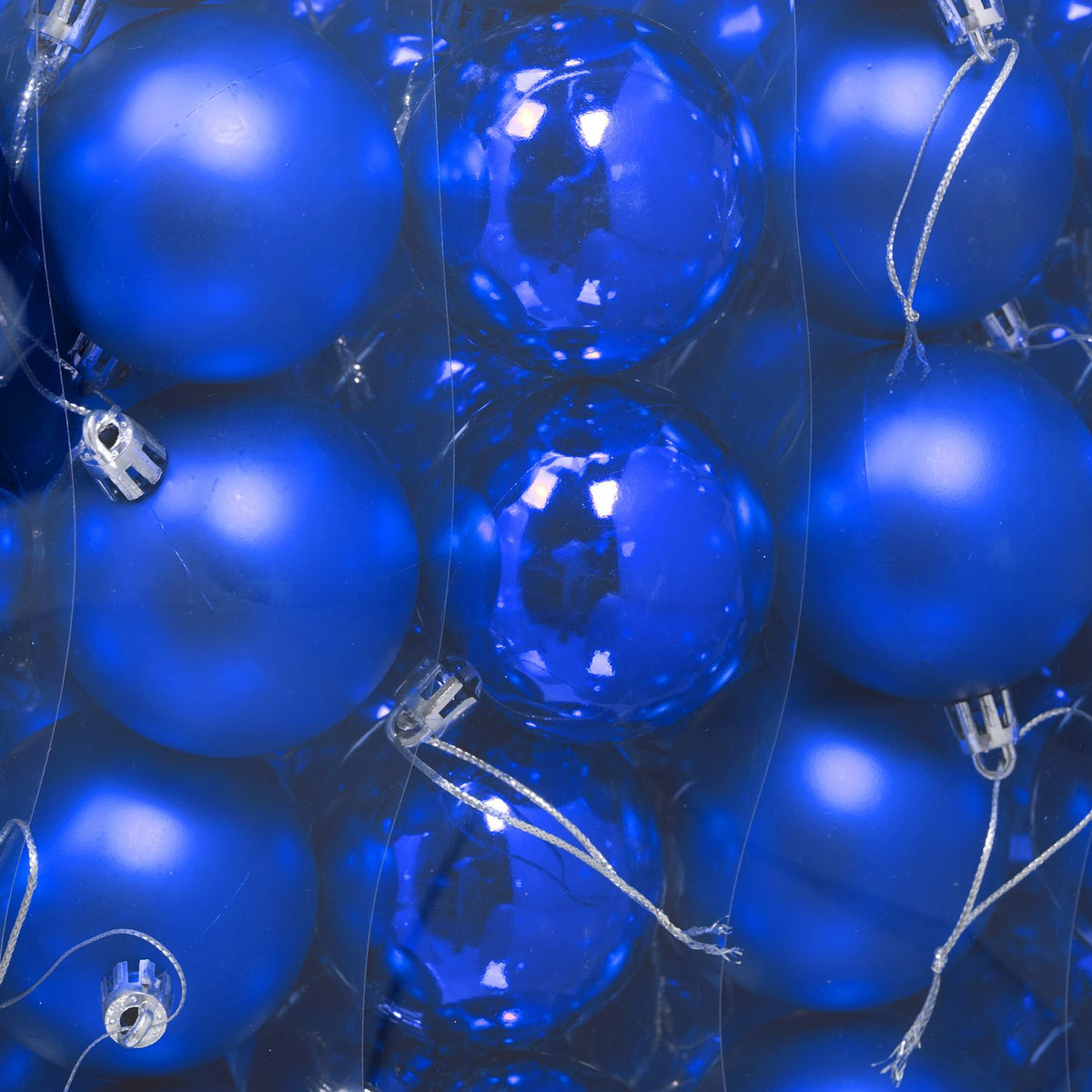 Christmas Tree Baubles Set, 50 Pieces, Matte & Glossy Finish